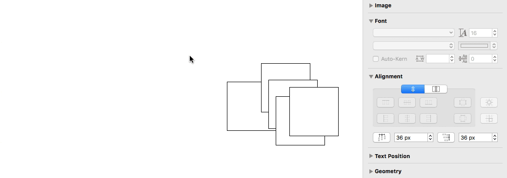 Align and space objects with the Alignment Inspector
