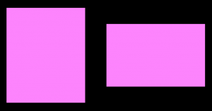 Screenshot showing two rectangles with the same styles.